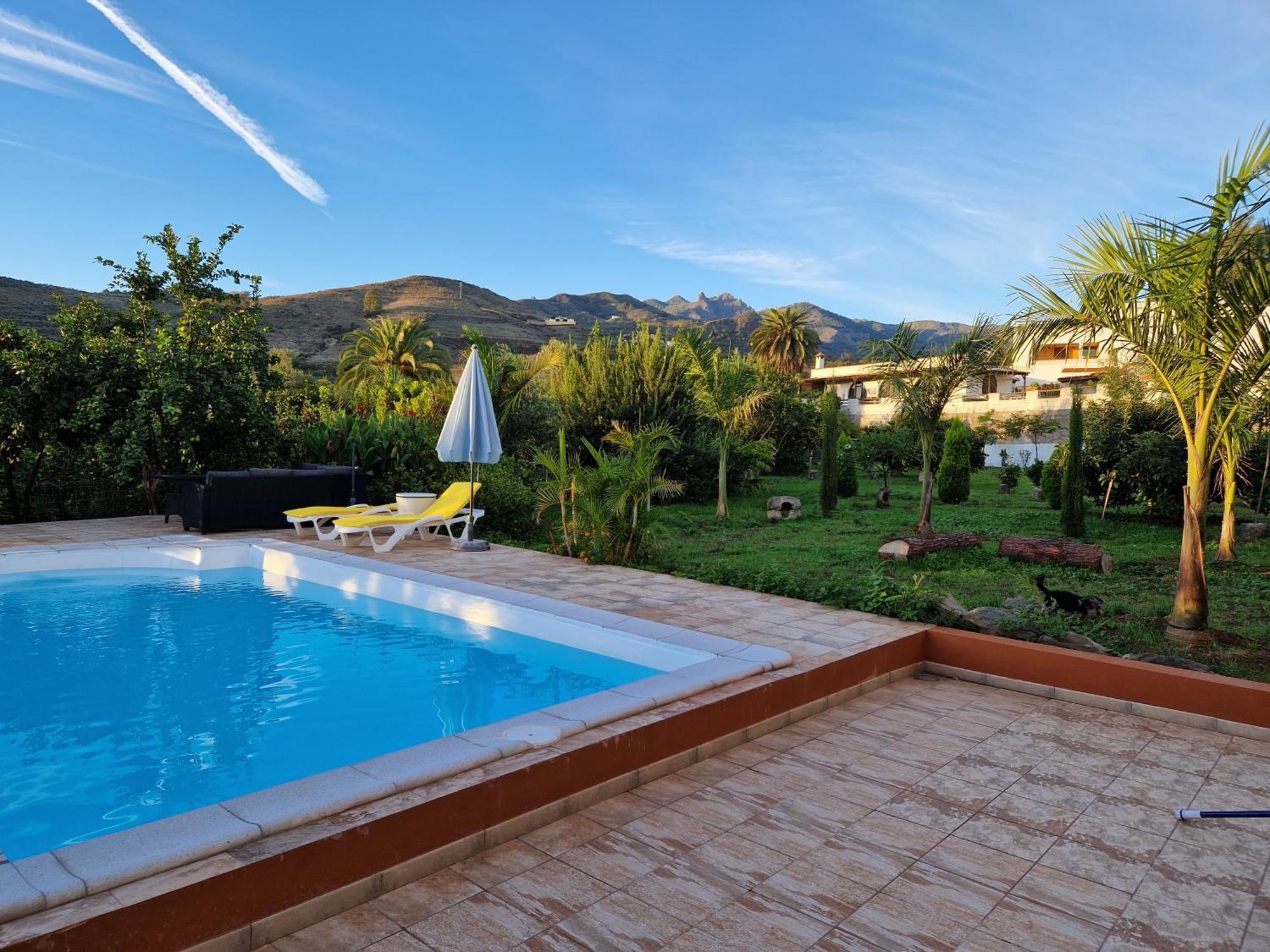 Casa Con Piscina, High-Speed Wi-Fi Y Vistas Villa Santa Brígida Dış mekan fotoğraf